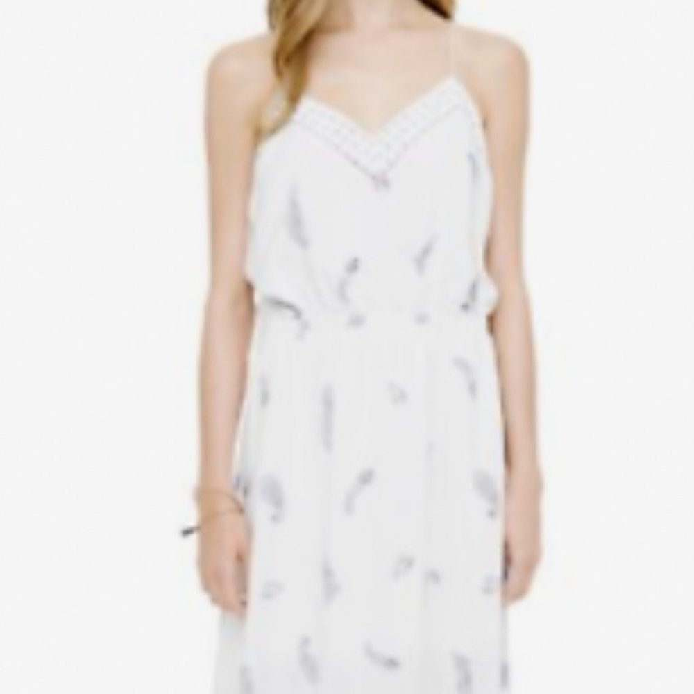 Club Monaco Silk White Maxi Dress